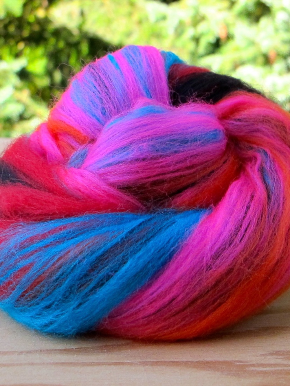 Aurora Merino Wool Handcarded Batts Spinning Weaving Nuno Felting Fiber Art